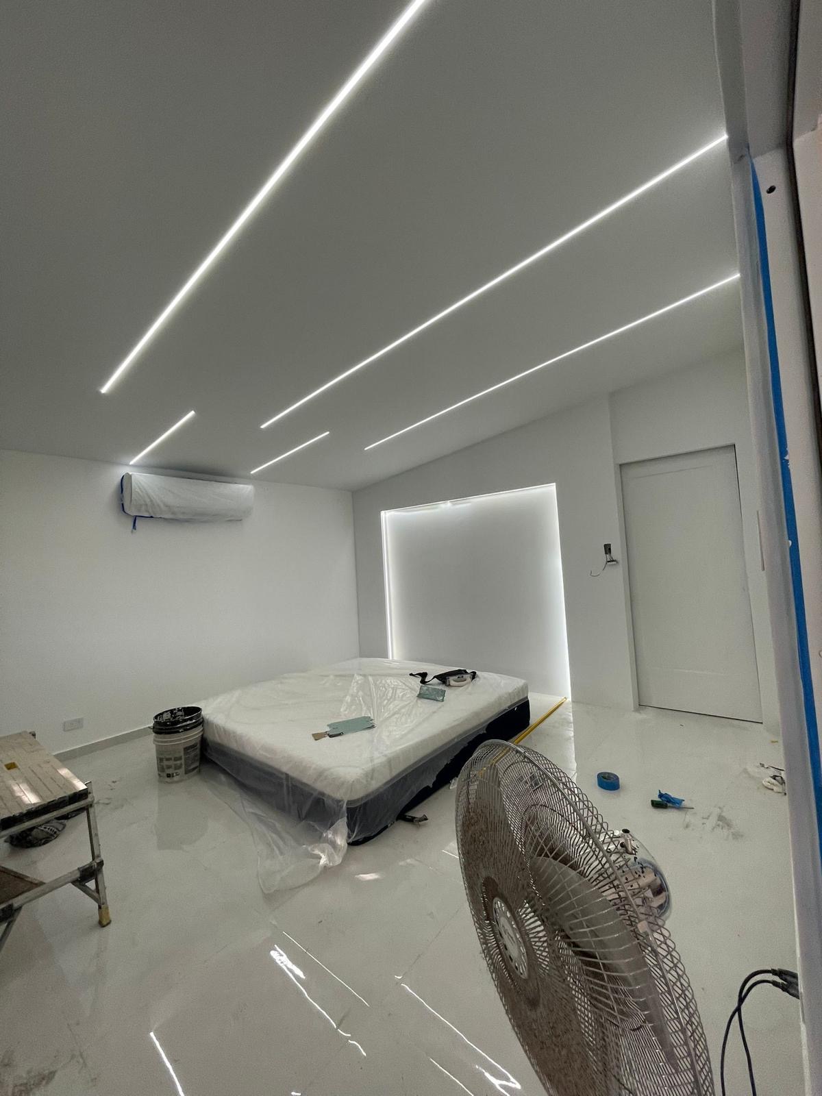 Habitación durante un proceso de remodelación